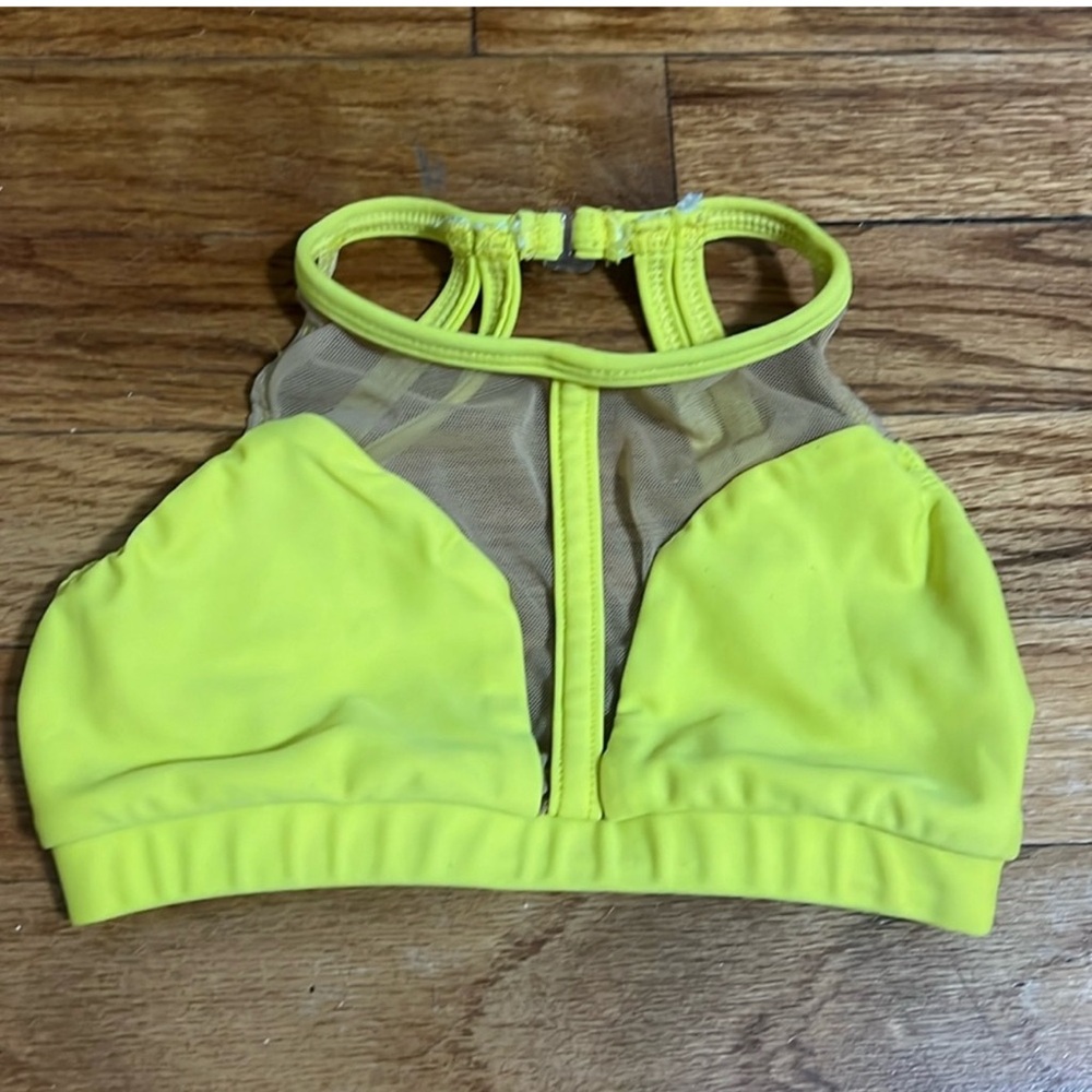 Neon Yellow/Green Illogear dance top (CM)